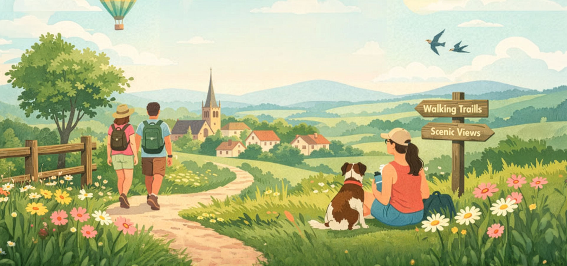 Walking trails in Thirsk, North Yorkshire
